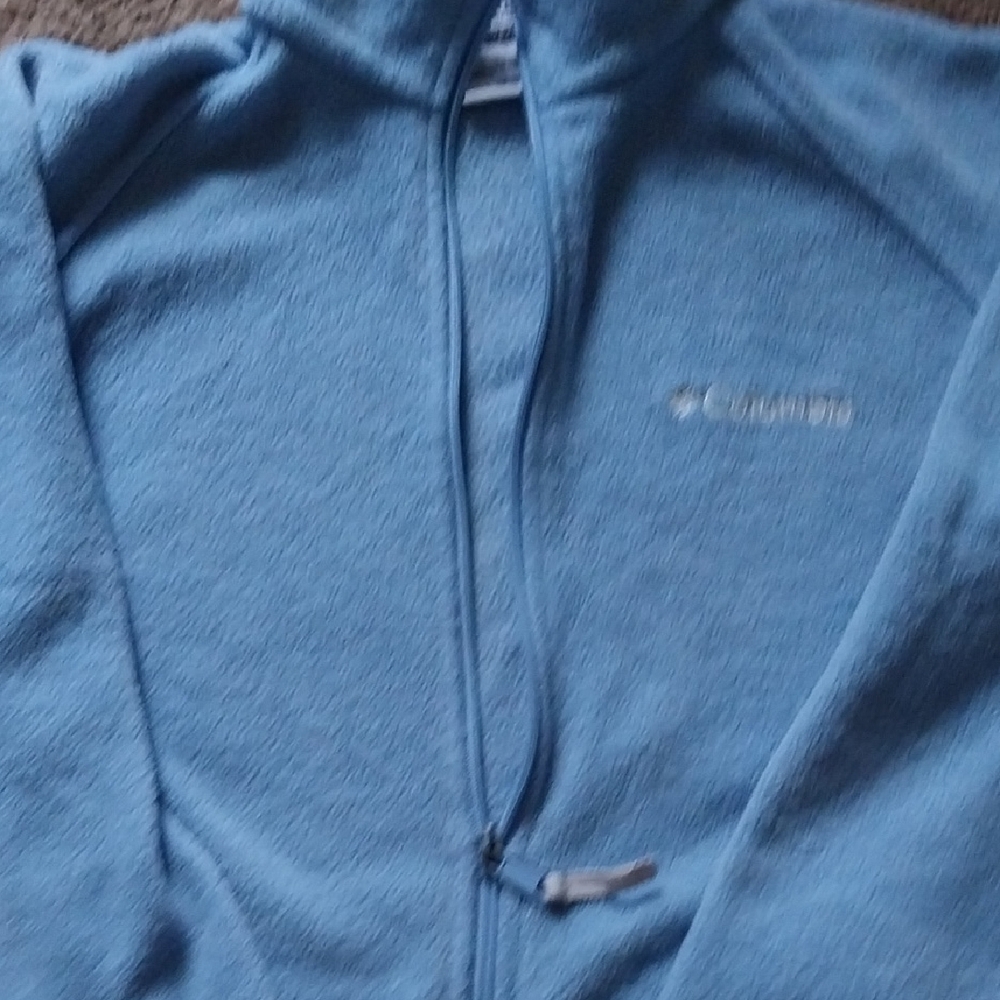 Columbia Soft Blue Full-Zip Fleece